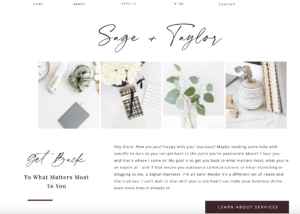 Sage + Taylor | Rebranding my business
